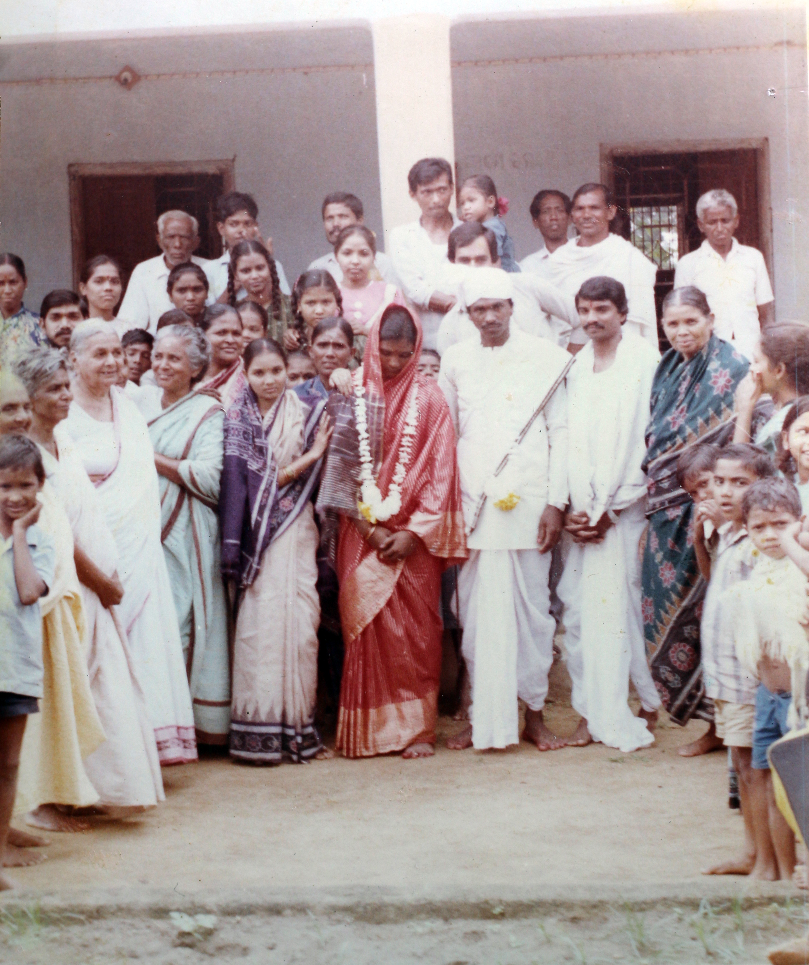 Parbati Giri with Family Members at a Wedding Ceremony